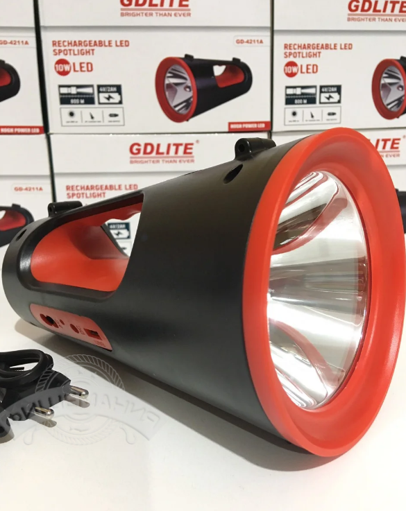 Фонарь ручной Gdlite 10W LED GD-4211A