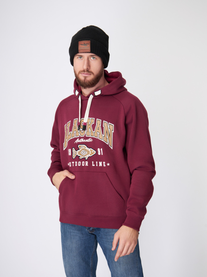 Толстовка Alaskan Promo Hoodie Claret 