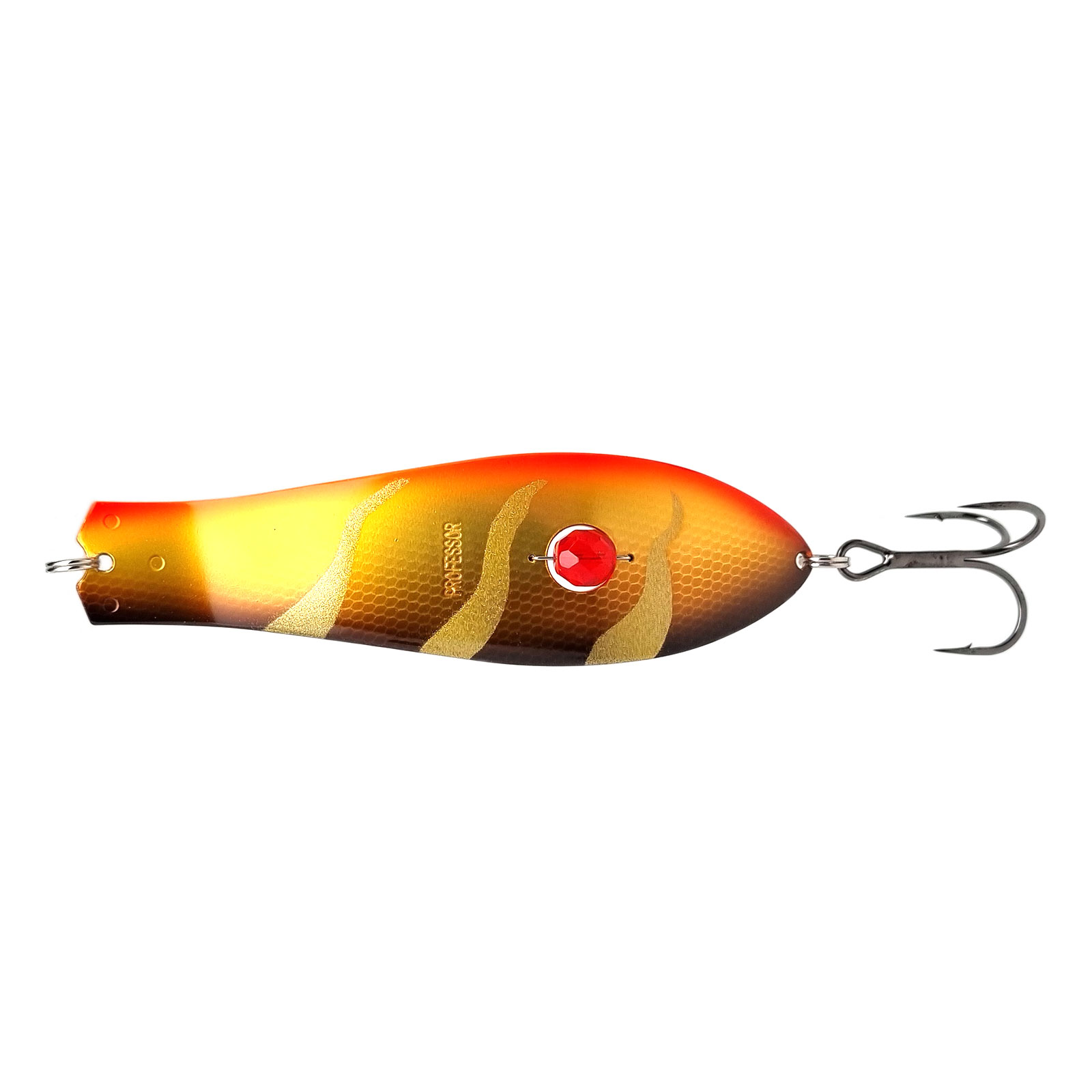 Блесна Kuusamo Professor 0 130/44 с бусинкой Smoked Herring BL/Fye/BR/FR-C UV