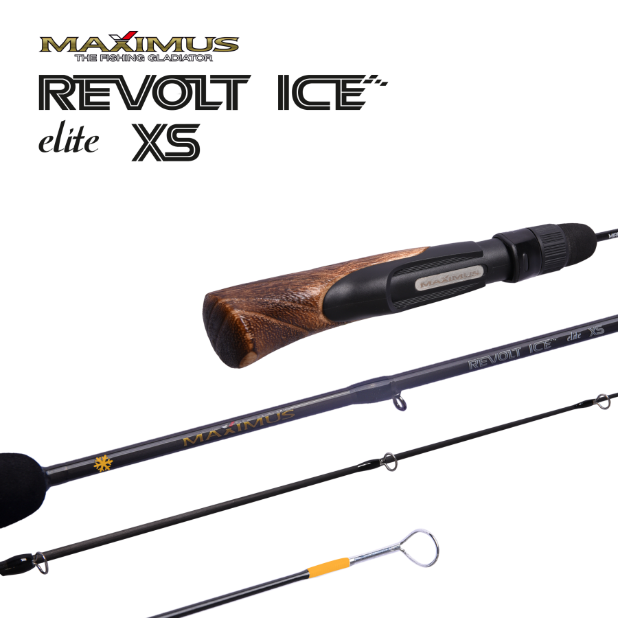 Зимняя удочка Maximus Revolt Ice XS Elite 301M 75 см тест до 30 гр