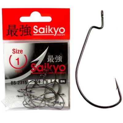 Крючки офсетные Saikyo BS-2315 BN (10 шт)
