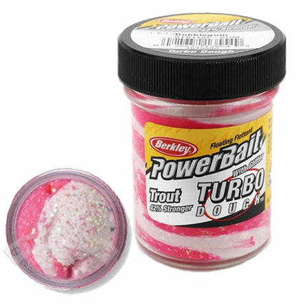 Паста  Berkley  PowerBait Select Glitter Turbo Dough  - Bubble Gum