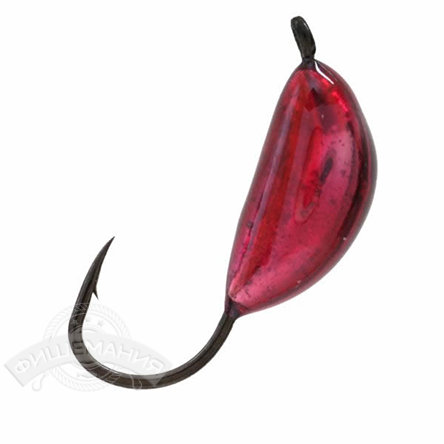 Мормышка вольфрамовая LumiCom Банан с ушком (обмазка) 3,0мм, Ru