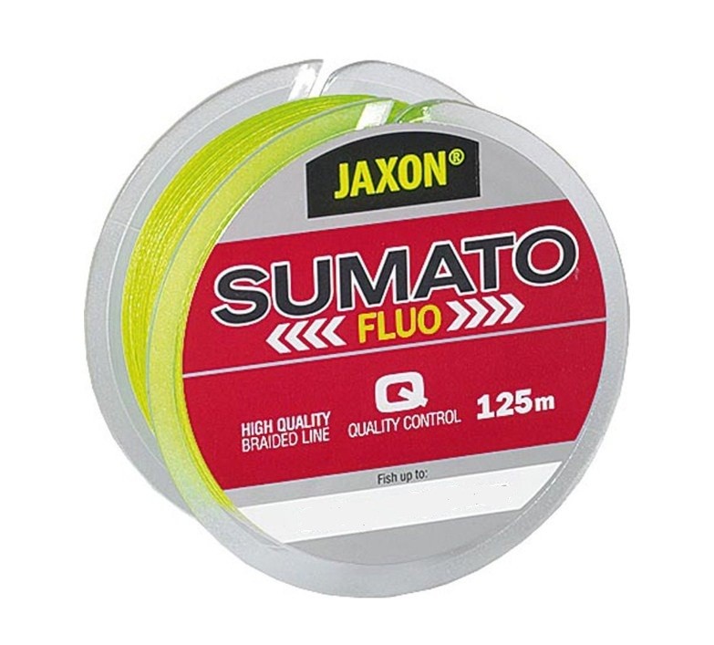 Плетеный шнур для спиннинга Jaxon Sumato 4x 125 м желтый