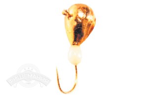 Мормышка ECOPRO DELUXE Капля с ушком 6мм, #205 гальваника+смола (5 шт)