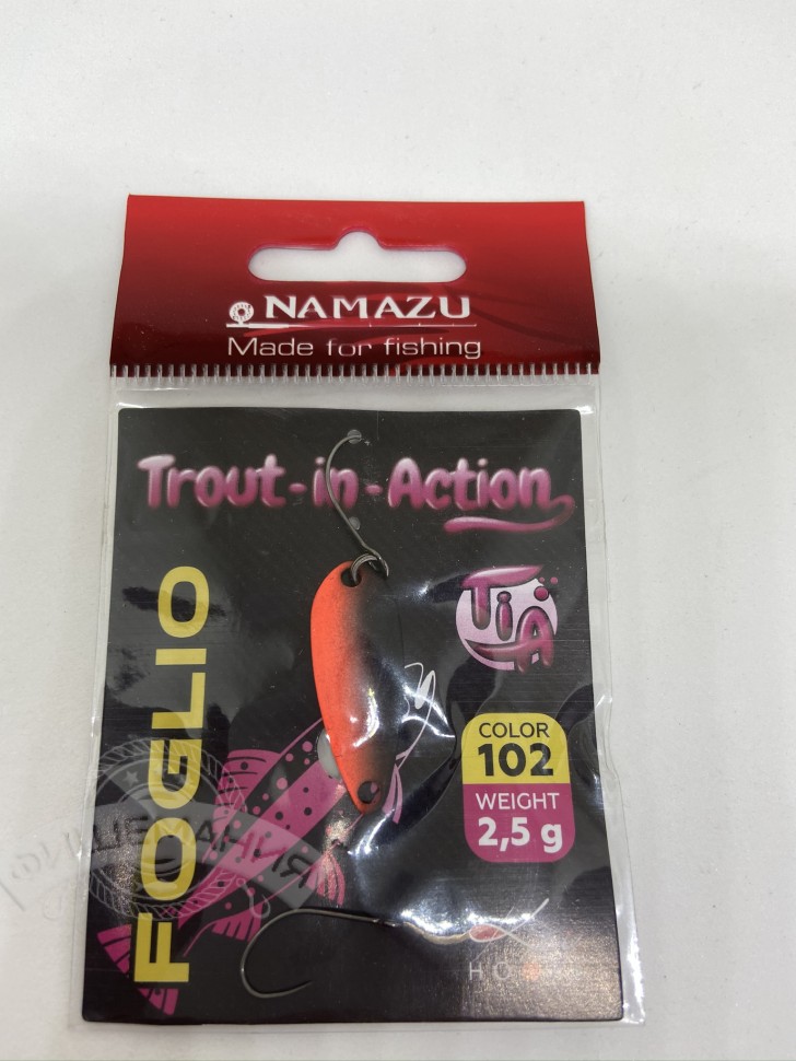Блесна форелевая Namazu Pro TiA Foglio 3.8 гр 102/200