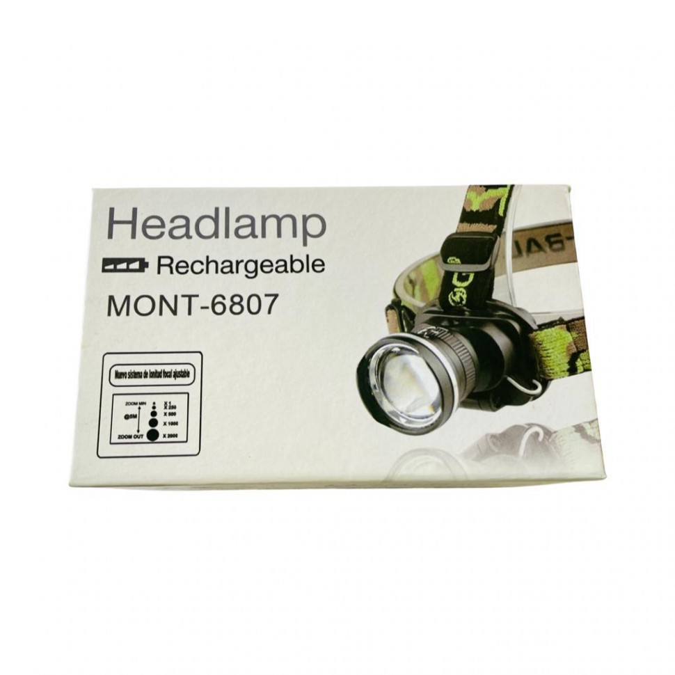 Фонарь налобный аккумуляторный ультра яркий Headlamp Mont-6807