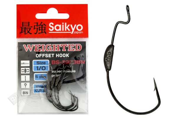 Крючки Saikyo BS-2333 Weighted BN (5 шт)