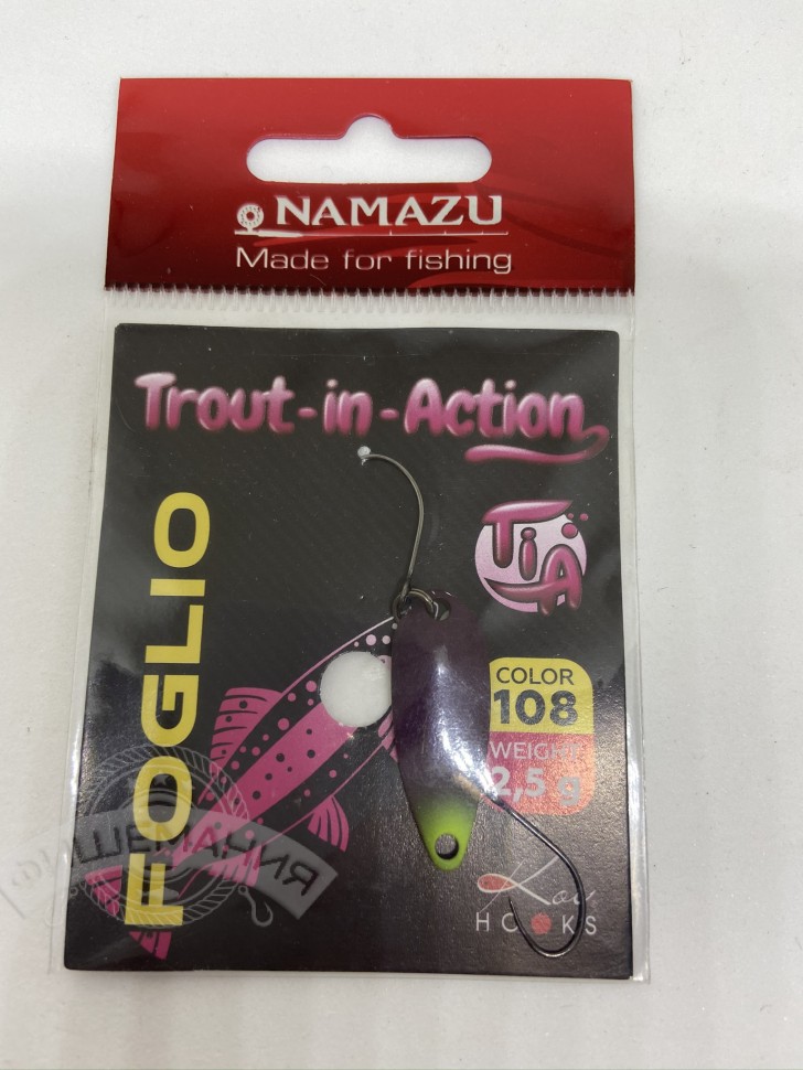 Блесна форелевая Namazu Pro TiA Foglio 3.8 гр 108/200