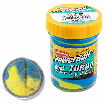 Паста  Berkley  PowerBait Select Glitter Turbo Dough  - Blue Neon
