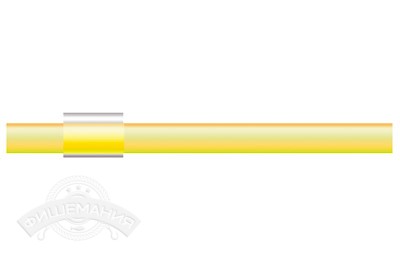 Сторожок Силиконовый, флуорисцентно-жёлтый 5мм, 7,5см (10шт)