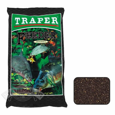 Прикормка Traper  SEKRET Feeder czarny (черный) 1 кг.