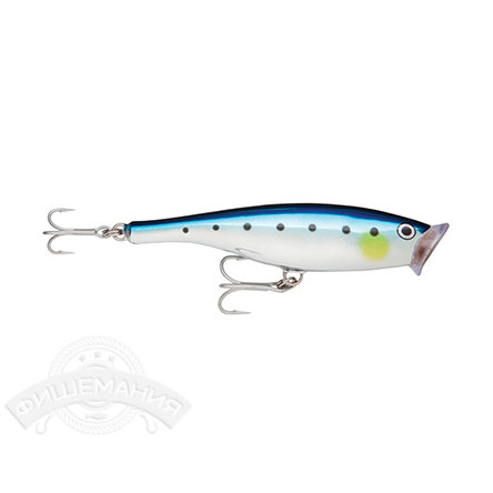 Воблер Rapala Skitter Pop Saltwater SSP12-BSRD