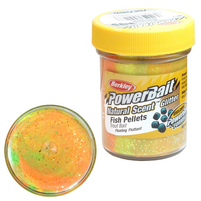 Паста  Berkley  PowerBait Dough Natural Scent Fish Pellet Trout Bait 50 гр #Raibow