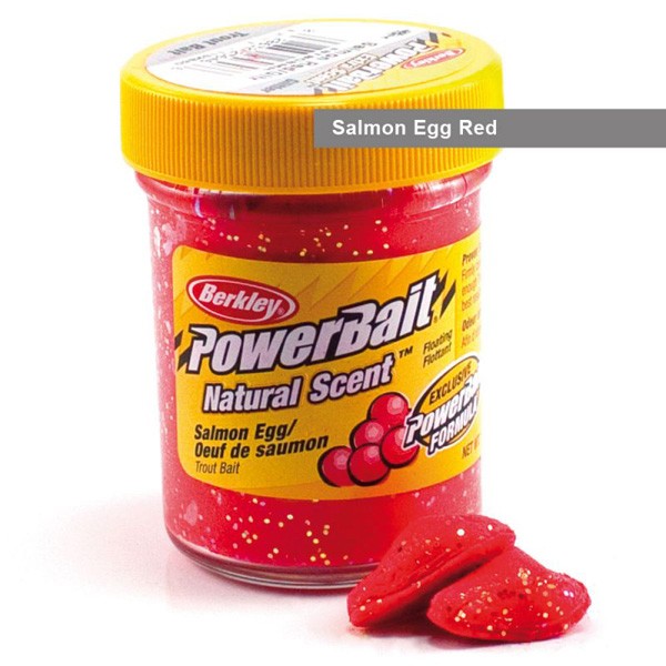 Паста форелевая Berkley PowerBait Natural Scent 50 гр #Salmon Egg Red Glitter