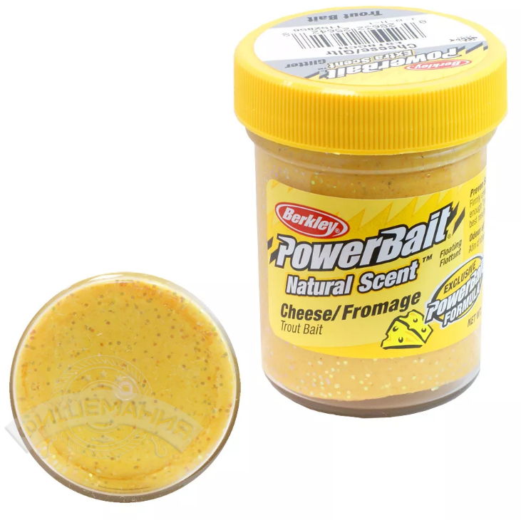 Паста форелевая Berkley PowerBait Natural Scent 50 гр #Cheese Glitter