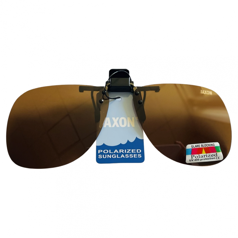 Солнцезащитные накладки на очки поляризационные OKX01 AM коричневые