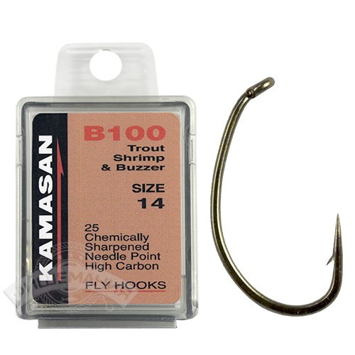 Крючки Kamasan B100 Trout Shrimp & Buzzer (25шт)