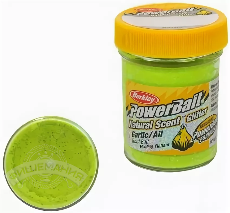 Паста форелевая Berkley PowerBait Natural Scent Garlic 50 гр #Chartreuse