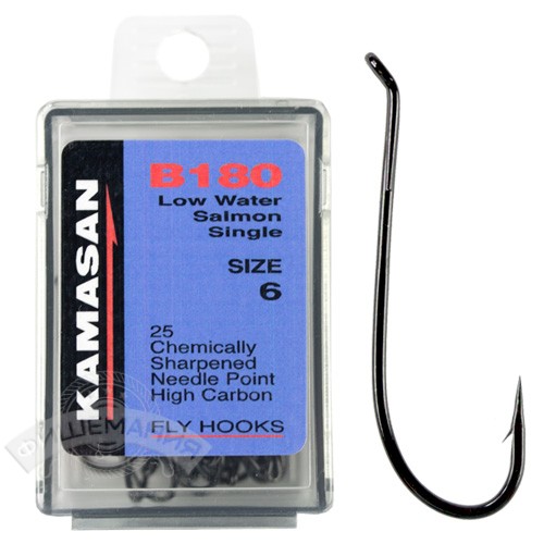 Крючки Kamasan B180 Low water Salmon Single (25шт)