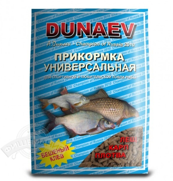 Прикормка Dunaev Классика в гранулах 0,9 кг универсальная