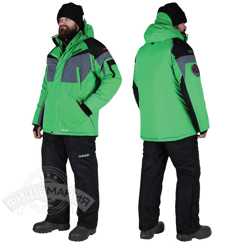 Зимний костюм Alaskan Dakota зеленый/черный